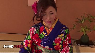 Ayumi Shinoda Seduces with Tranquil Kimono Splendor in Sizzling On-Cam Blowjob Extravaganza